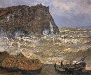 Claude Monet, The Cliff at Etretat after a Storm